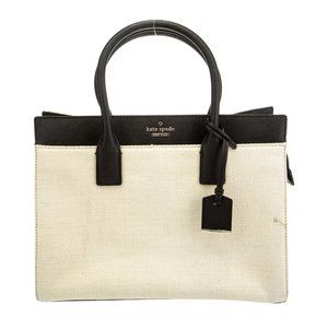 Kate Spade New York Top Handle Bag Neutrals Straw